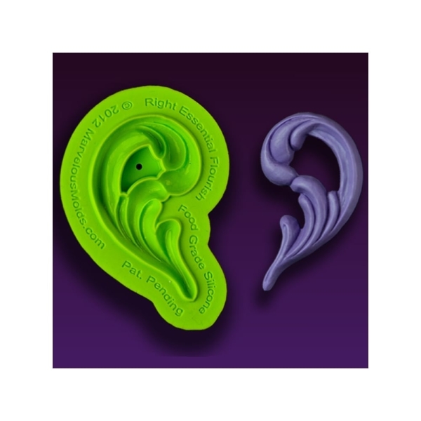 Silicone Mould - Right Essential Flourish